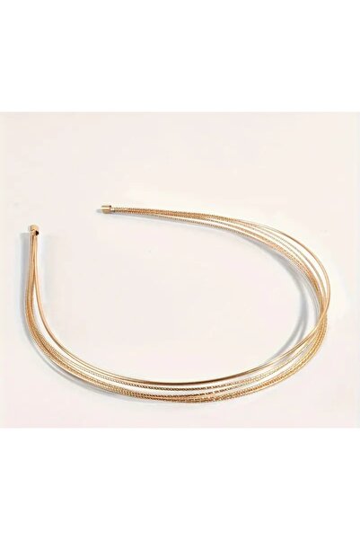 TREND Gold Metal Layered Headband - Stylish Crown