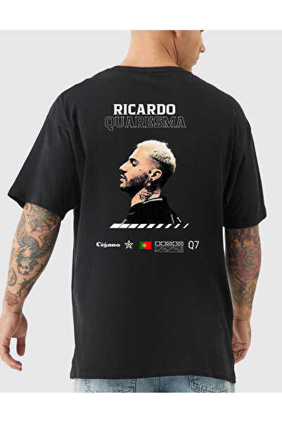 VEK Μπλουζάκι με στάμπα Quaresma Oversize Q7 Ειδικό Σχέδιο 100% Βαμβάκι
