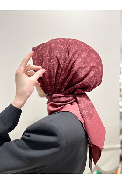 Aker Elegance Monogram Eşarp - 1090500-942 - Bordo