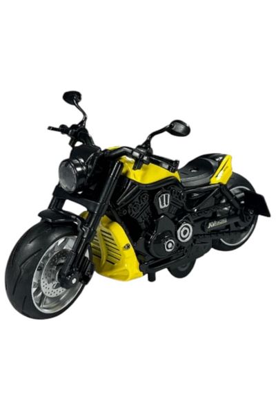A-T AYZE-TRENDY Toy Motorcycle Pull Drop 1:12 Die-Cast Metal Motorcycle with Light and Sound the Price Is for 1 Piece 88844