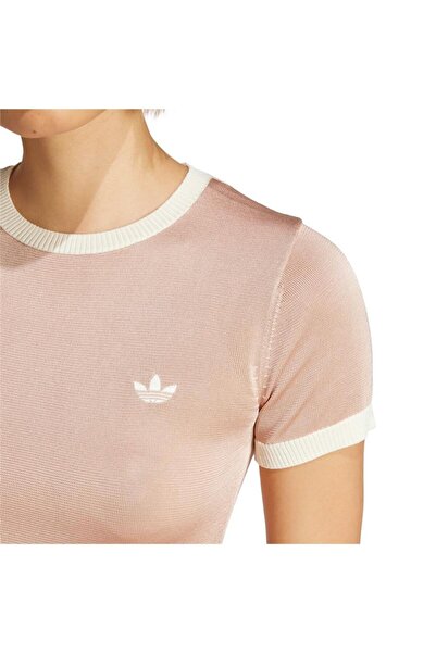 adidas Erkek Bej T-shirt Knıtted 3s Tee Jj0962