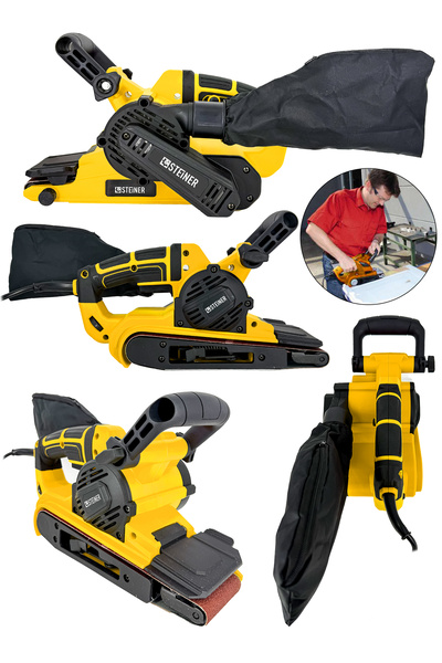 STEİNER Alman 4200 Watt 6 Kademe Devir Ayarlı Profesyonel Metal Şanzıman Bakır Sargılı Tank Zımpara Makinesi