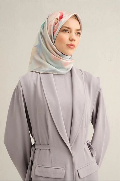 Armine 2025 Spring - Summer - Dj Pure Silk Scarf 9305D01 (Sura)-9305