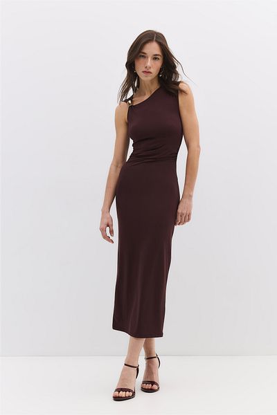No Matter What Metal Appliqued Body Fitted Dress