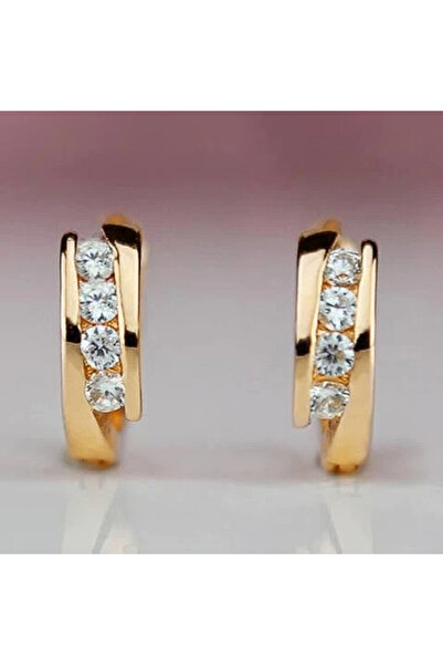 Choice أقراط دائرية ذهبية اللون من هويتان E2668 للارتداء اليومي للنساء أقراط ...