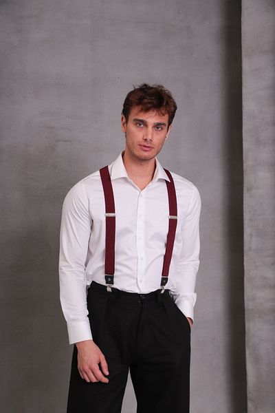 SuspenderS Claret Red Men's Trouser Strap