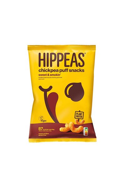 Hippeas Chickpea Puff Snacks Vegan Sweet & Smoked Flavor | 78 Grams x Pack of 8