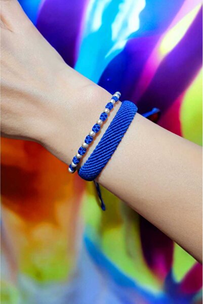 Atölye Macrame Silver 2-Piece Bracelet