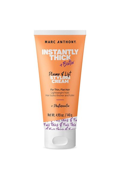 MARC ANTHONY كريم تصفيف الشعر Instantly Thick - Plump & Lift، غني بالبيوتين - 140 جرام