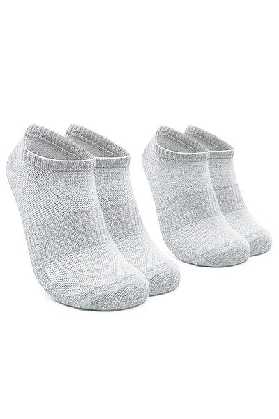hapshoe Λεπτό καλοκαιρινό γκρι 40-45 Μέγεθος 2 ζευγάρια ανδρικές κάλτσες στον αστράγαλο