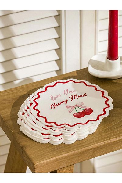 LC Waikiki Lcw Home Cherry Printed Paper Napkins 20Pcs