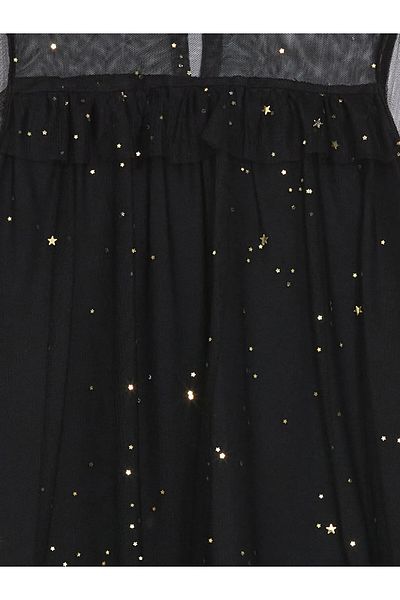 LC Waikiki Crew Neck Sparkle Comfortable Fit Girl's Dress