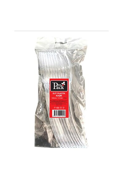 KUT FLY ملعقة كريستال شفافة من بروباك إيليت، 10 قطع، 2 عبوة