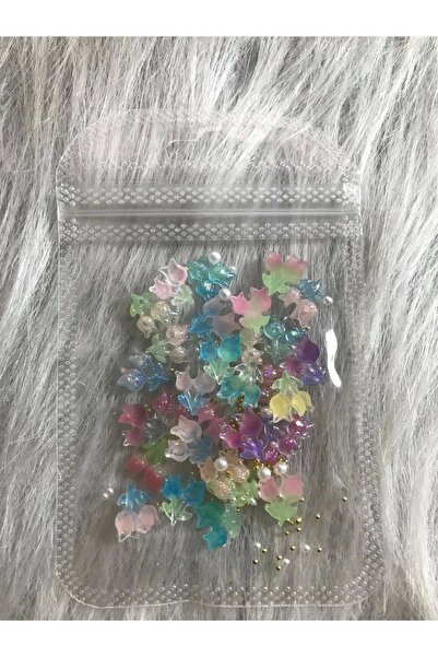 arasia Renkli Lale Charm Tırnak Süsü