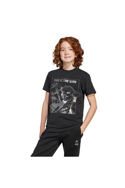 adidas Μαύρο Παιδικό T-shirt J Sw Mndo Gfx T Jd4547