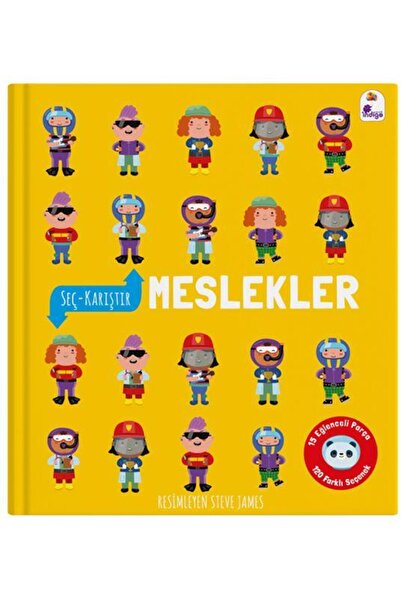 İndigo Kitap Seç – Karıştır : Meslekler (15 Eğlenceli Parça, 120 Farklı Seçenek) / İndigo