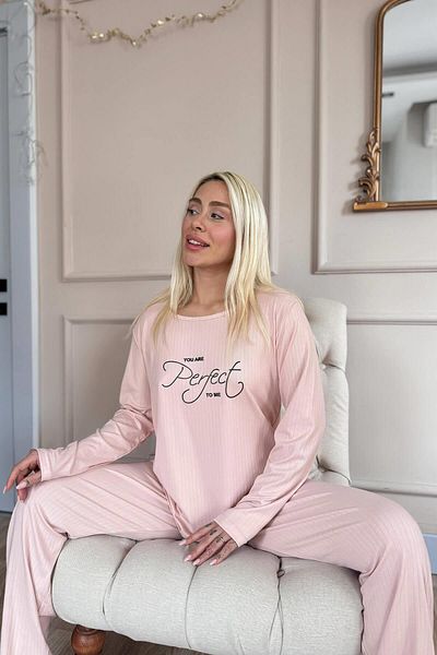 Pijamaevi Powder Perfect Dublin Long Sleeve Women's Pajamas Set