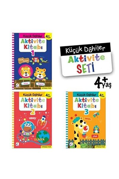 İndigo Kitap Küçük Dahiler Aktivite Seti 4+ Yaş 3 Kitap Takım / / Gülizar Ç.