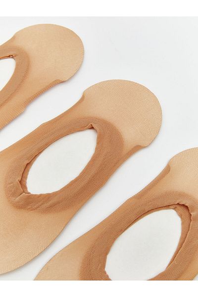 LC Waikiki Νέα σεζόν Γυναικείες κάλτσες Flat Ballerina 3 τεμαχίων - S5AK08Z8