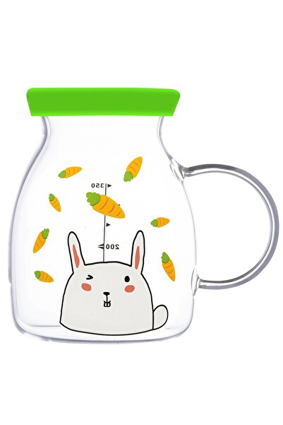 MATMEL كوب زجاجي للأطفال من تاتش مي مع غطاء سيليكون