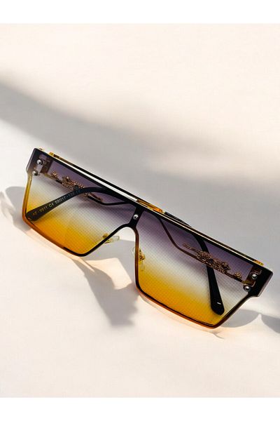 MİSE Orange Gradient Günçey Glasses Customized Series with Tiger Design