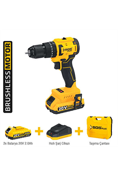 İBTAŞ Sgs5530 - 20 Volt 2 Amper 45 Nm Tork Akülü Şarjlı Darbeli Matkap Vidala...