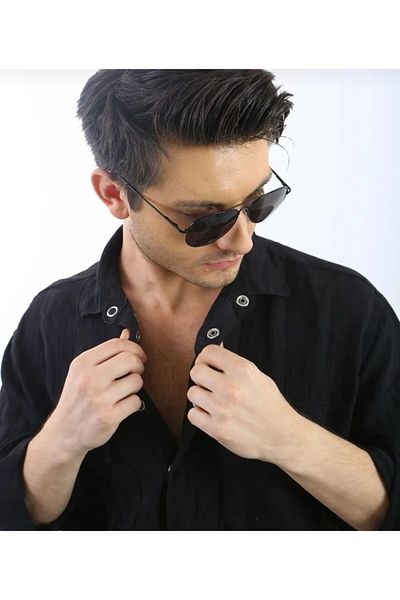 MİSE Damla Model Unisex Black Color Sunglasses New Season