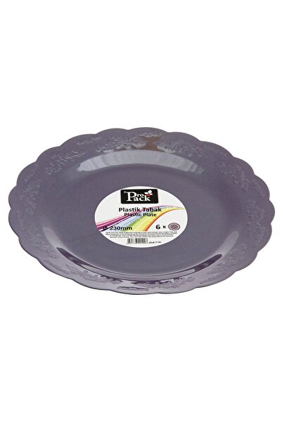 KUT FLY طبق كريستال بروباك بنفسجي 6 قطع 23 سم 2 قطعة