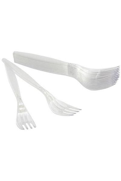 MATMEL Roll-up plastic luxury fork 10-pack