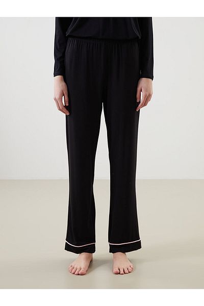 LC Waikiki Lcw Dream Black Elastic Waist Women's Pajama Bottom