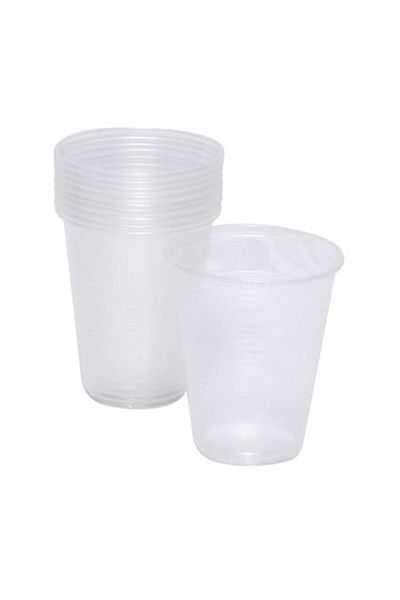 Roll-Up Plastic Transparent Cup 10Pcs 180 Cc