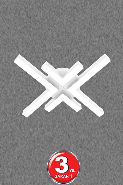 Hegza Lighting Arana ( Beyaz Kasa, Beyaz Işık ) Ledli Modern Plafonyer Led Avize, Salon, Mutfak, Oturma Odası