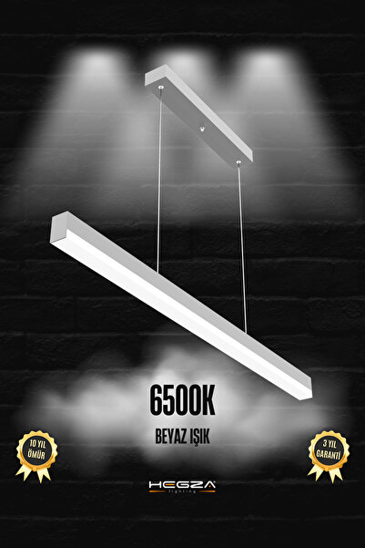 Hegza Lighting Magro 80cm ( Gri Kasa, Beyaz Işık ) Ledli Sarkıt Modern Led Av...