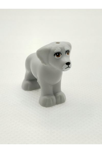 LEGO Accessory Custom Moc Minifigure Animal Animal Light Gray Furry Cute Dog