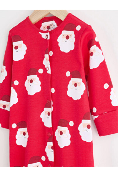 Next Baby Kırmızı Unisex Bebek Noel Baba %100 Pamuklu Uyku Tulumu