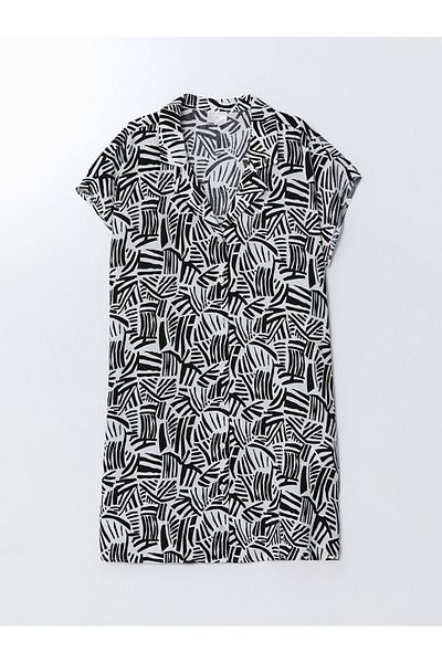 LC Waikiki Rochie de plajă pentru femei cu model de guler de cămașă de sezon nou - S54241Z8