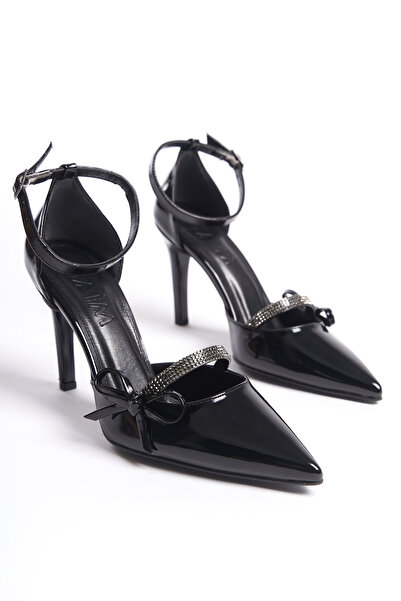 Lİmar Shoes Rugan Stiletto Sivri Burun Kadın Topuklu Ayakkabı
