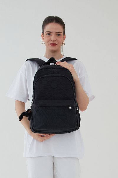bakacstore Unisex Crinkle Αδιάβροχο σακίδιο πλάτης μεγάλου μεγέθους - πολλαπλών διαμερισμάτων, για σχολείο και ταξίδια, Rosso Collina Black