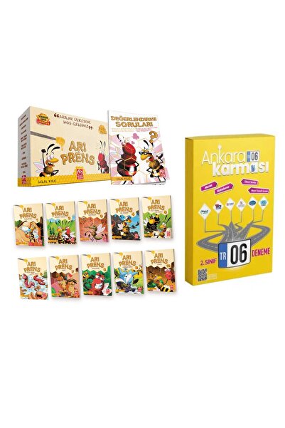 Model Eğitim Yayınları 2. Sınıf Arı Prens Hikaye Seti + Deneme Seti 6 Lı Deneme
