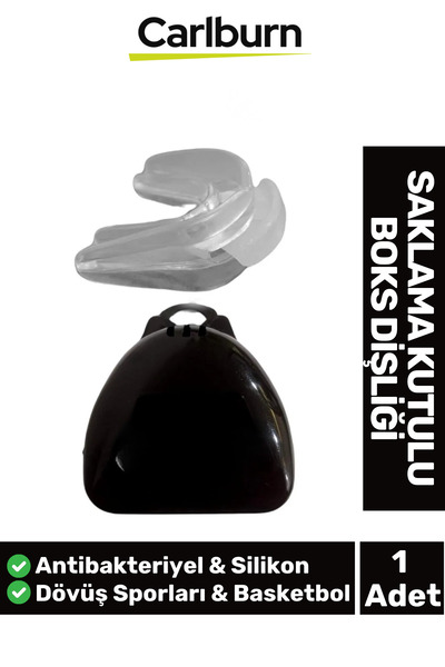 Carlburn Özel Üretim Antibakteriyel Koruma Kutulu Müsabaka Antreman Kick Boks Dövüş Basketbol Silikon Dişlik