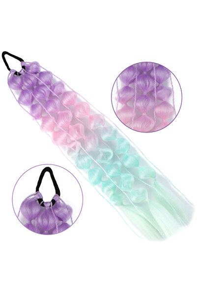 Suzan Peruk Balon Efektli Çok şık duran Lastikli direk saçınıza takılan at ku...