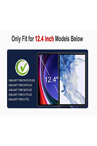 CoverCenter For Samsung Galaxy Tab S8 Plus/S7 Fe/S7 Plus/S9 Plus/S9 Fe Plus 12.4 Inch Popit Kids Tablet Case