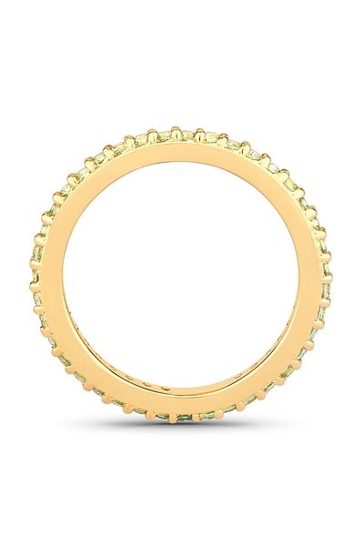 Rafaela Donata Edelsteinring Ring Sterling Silber Gelbgold Peridot Grün