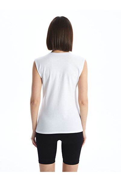 LC Waikiki Lcw Dream White Crew Neck Women's Tank Top