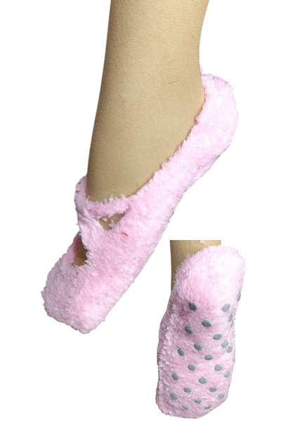 marufshop 1 Piece Anti-Slip Sole Plush Yoga Pilates Fitness Socks