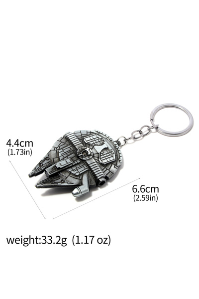 Choice1 سلسلة مفاتيح روبوت هوت ستار K00006-01 على شكل سفينة فضاء ميلينيوم فال...