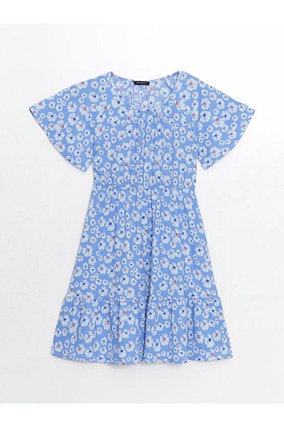 LC Waikiki Quality Parts from Celebi Store |   Crew Neck Floral Women's Dress