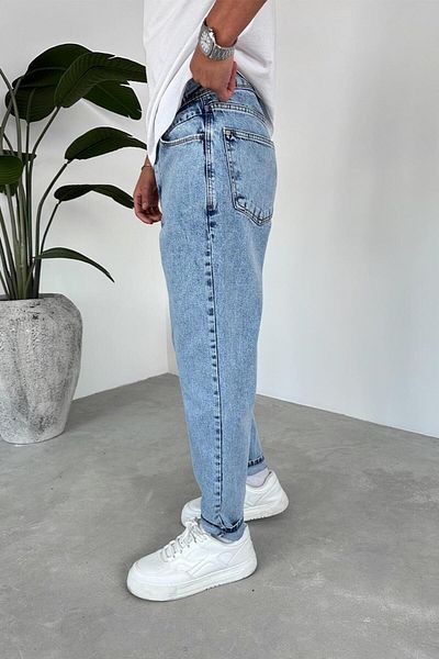 HAFKAGİYİM Παντελόνι με υφή Ice Blue Basic Regular