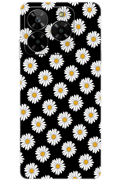 General Mobile ERA 50 (G318) Uyumlu Kılıf Desen Baskılı Silikon Papatya Seris...