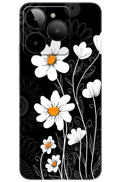 General Mobile Era 30 (G518) Uyumlu Kılıf Desen Baskılı Silikon Papatya STK:6...